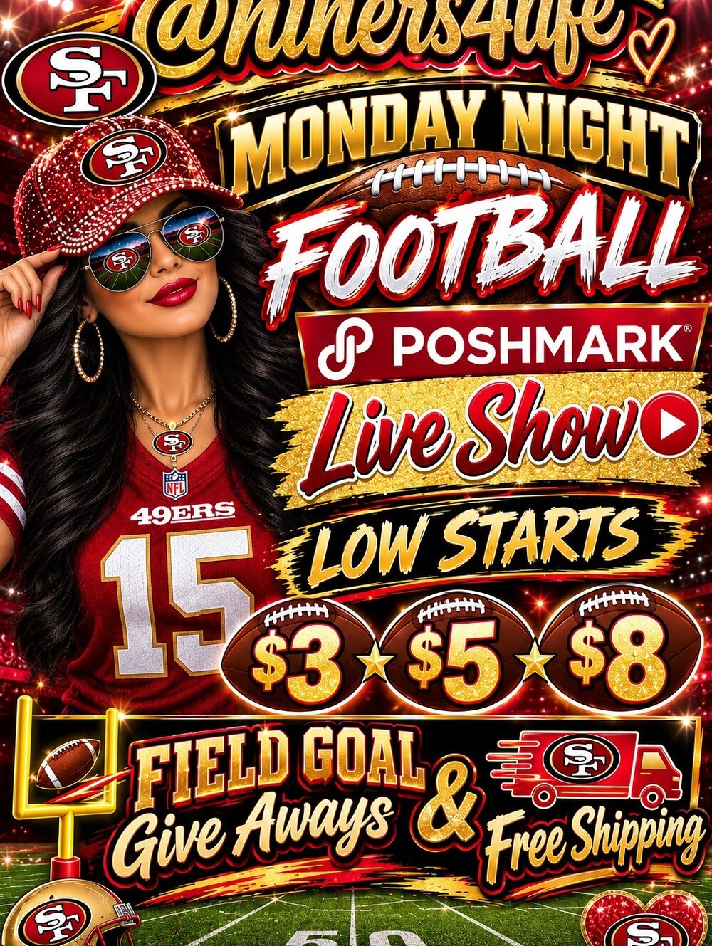 Monday Night Kick Off Posh Live - No Canclations/Returns-Thank You